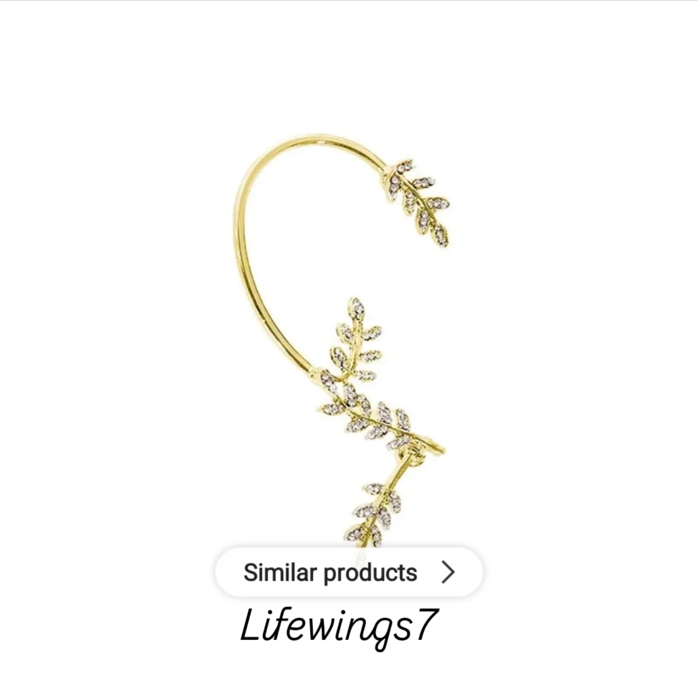 For special shiny Ear clip Ear cuff for women sliver  & glod colours metal no piercing cartridge earrings.