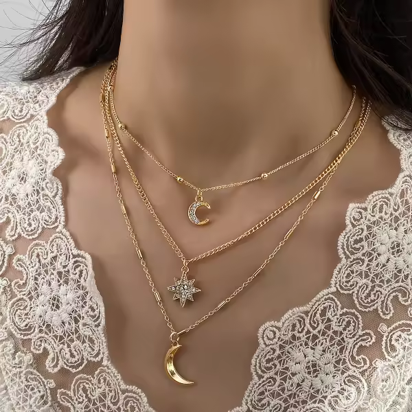 Pearl heat multilayer zirconia Cross necklace