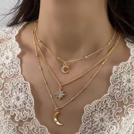 Pearl heat multilayer zirconia Cross necklace